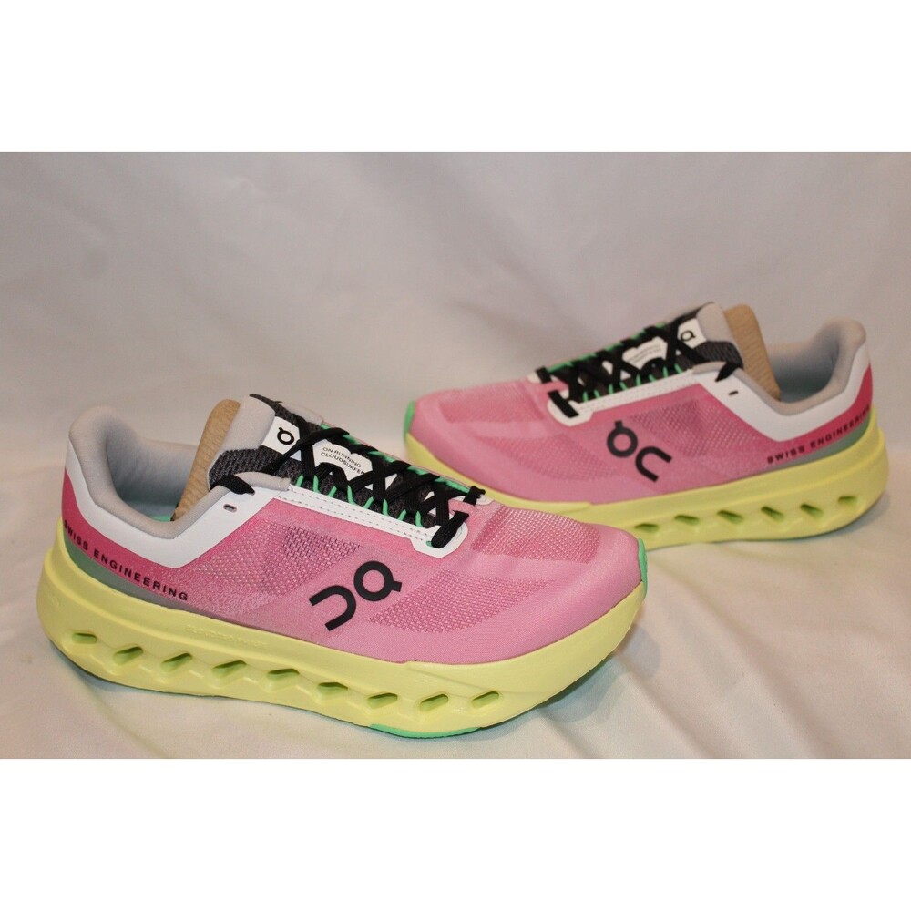 ON CLOUD WOMEN CLOUDSURFER NEXT RUNNING ATHLETIC SNEAKERS PINK LIMELIGHT - Picture 3 of 8